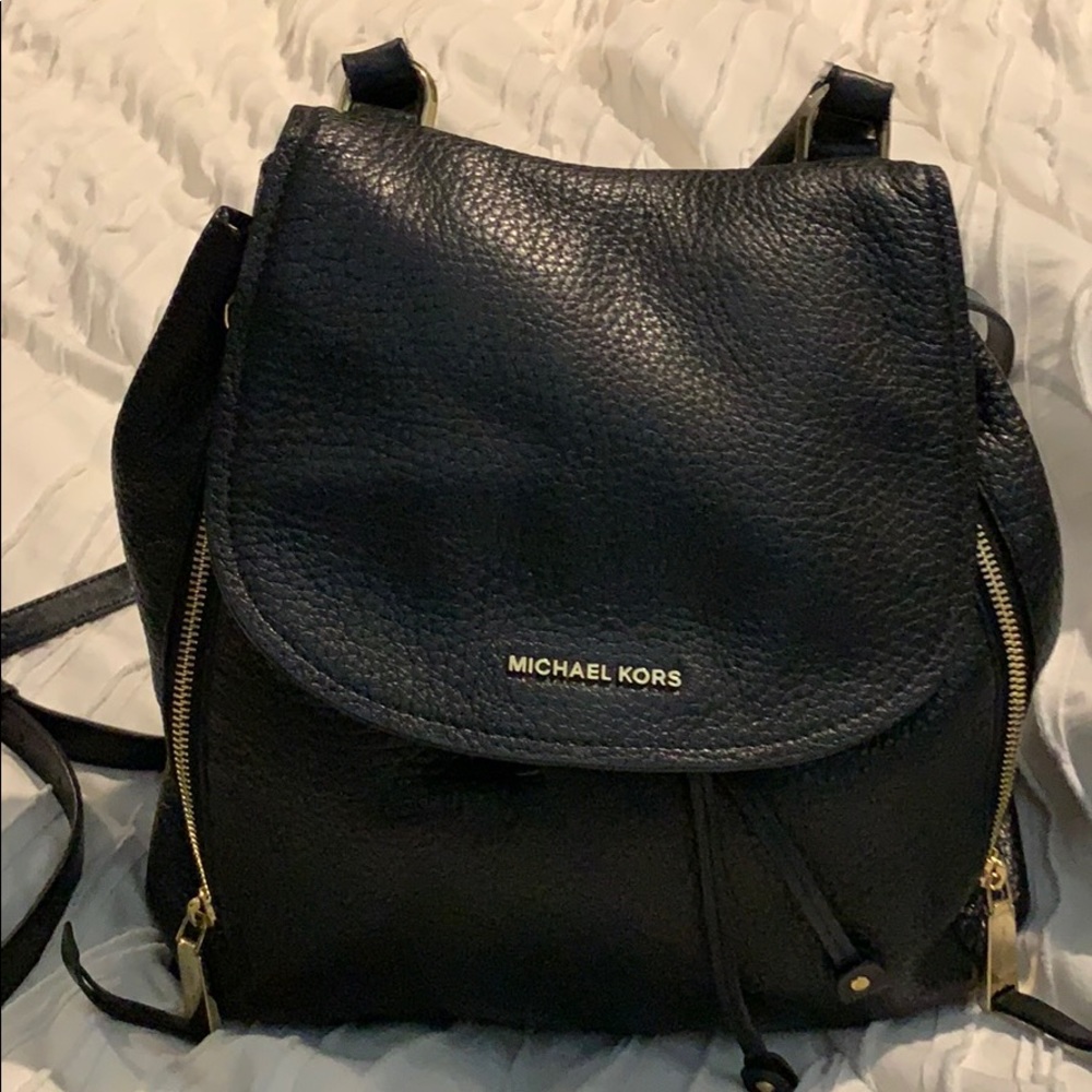 Michael Kors Black Backpack Purse